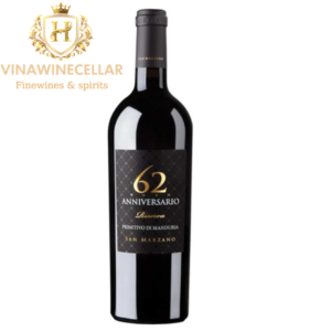 Rượu Vang Ý 62 Anniversario Primitivo di Manduria DOP Riserva