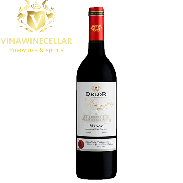 Vang Đỏ Pháp Delor Heritage 1864 Bordeaux Rouge