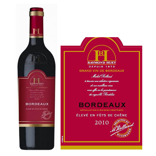Raymond Huet Bordeaux élevé en fûts de chêne