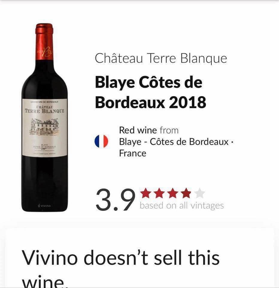 Vang Chateau Terre Blanque 14%
