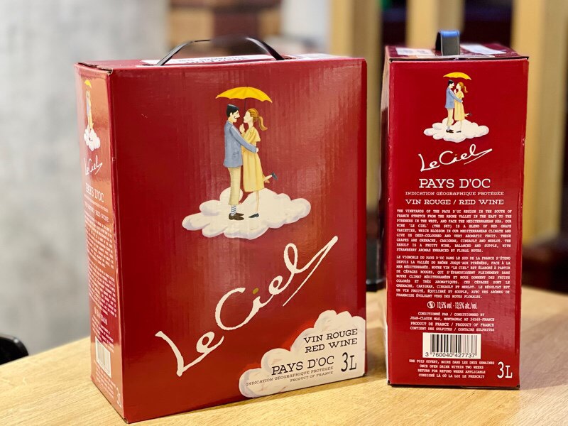 le ciel vin rouge