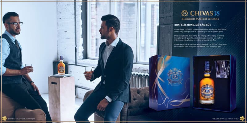Chivas 18 Hộp Quà bản lĩnh của người đàn ông