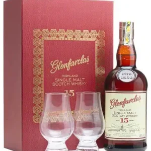 Glenfarclas 15 năm – Hộp quà 2 Ly