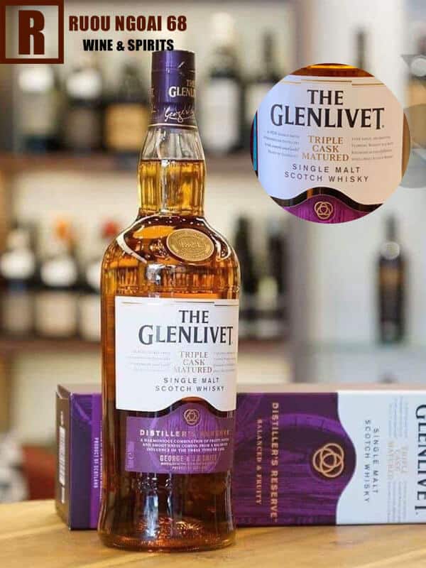 Rượu Glenlivet Triple Cask single malt