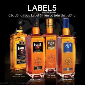 Các dòng rượu label 5
