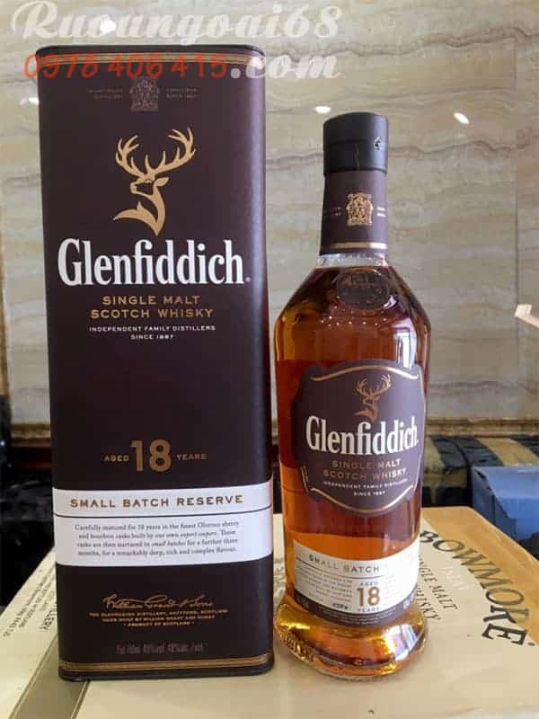 Rượu Glenfiddich 18 năm mẫu mới