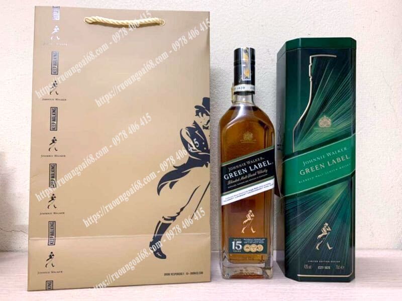 Rượu Johnnie Walker Green 15 năm - Tết 2021