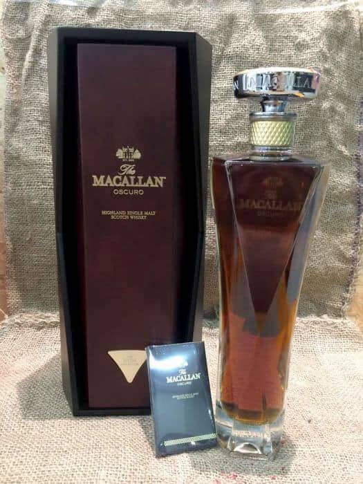 Rượu Macallan Oscuro long lanh
