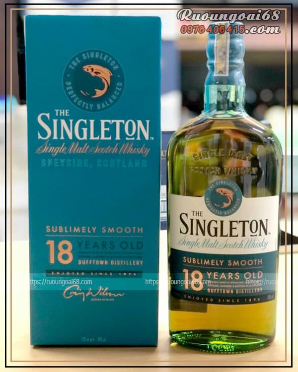 Rượu Singleton 18 Năm Dufftown Rượu Singleton 18 Năm Dufftown là một trong những thương hiệu whisky danh tiếng của Scotland