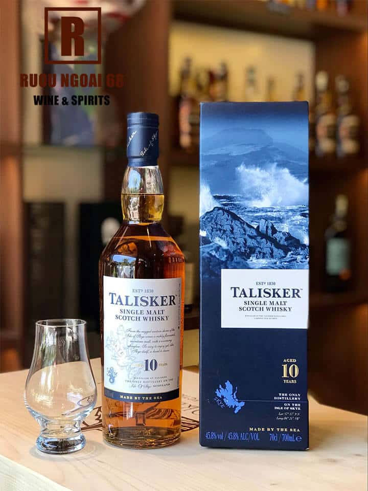 Rượu Talisker 10 Năm cả ly