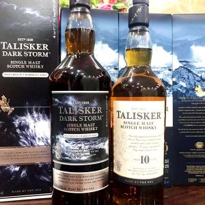 Rượu Talisker Dark Storm 1L cùng chai 10 năm