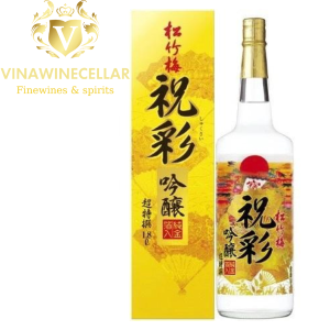 Rượu Sake Vảy Vàng Takara Shozu Chai Trắng 1.8 lít